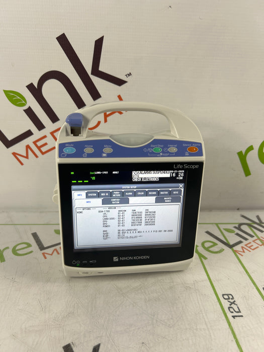 Nihon Kohden BSM-1733 Life Scope PT Transport Patient Monitor