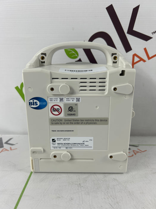 Nihon Kohden BSM-1733 Life Scope PT Transport Patient Monitor
