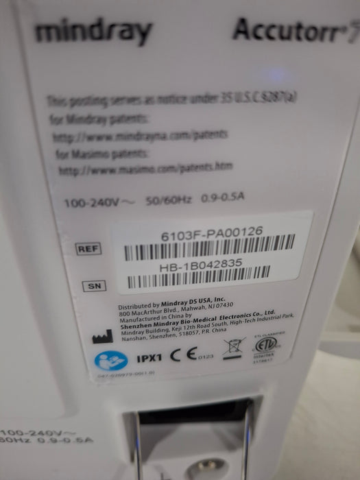 Mindray Accutorr 7 Vital Signs Monitor