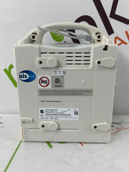 Nihon Kohden BSM-1733 Life Scope PT Transport Patient Monitor