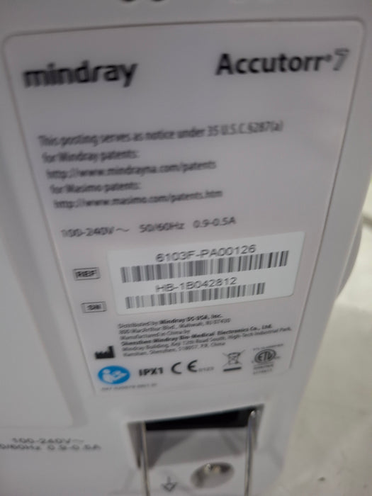Mindray Accutorr 7 Vital Signs Monitor