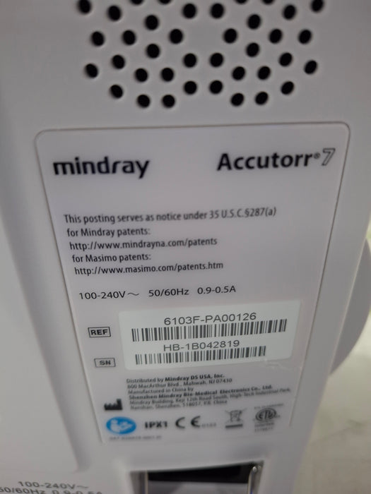 Mindray Accutorr 7 Vital Signs Monitor