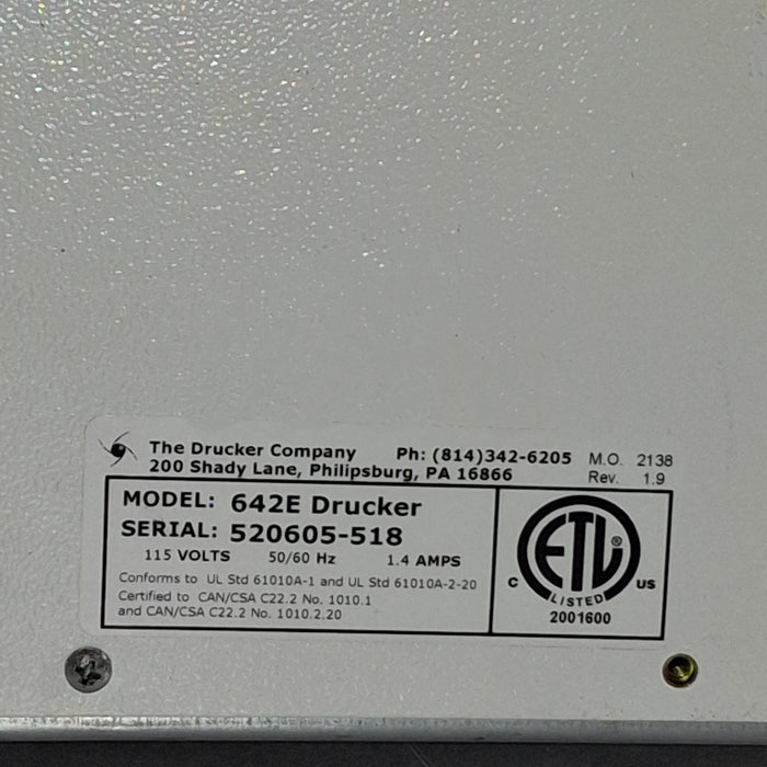 Drucker Diagnostics Horizon Mini E   642E Centrifuge