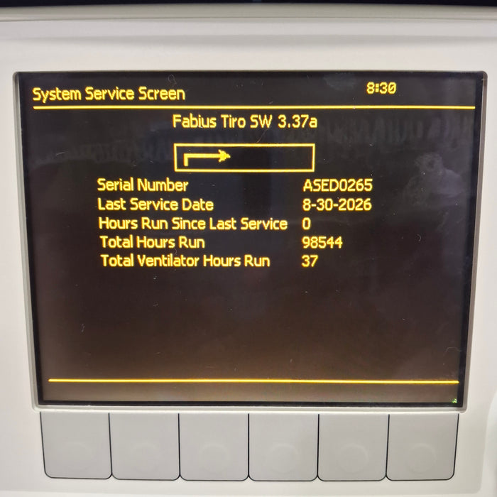 Draeger Medical Fabius Tiro Anesthesia Machine