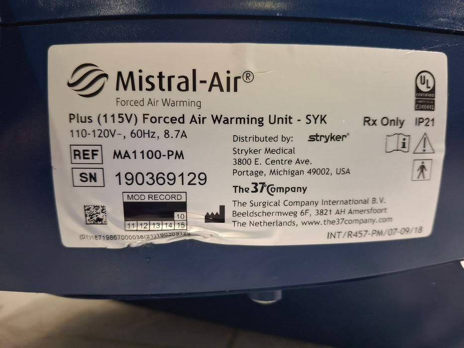 Stryker Mistral-Air Forced Air Warming System