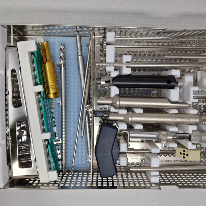 Stryker Omega 3 System Basic Lag Screw Instrument Tray