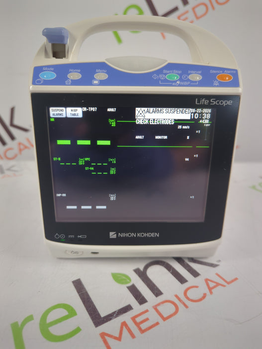 Nihon Kohden BSM-1733 Life Scope PT Transport Patient Monitor