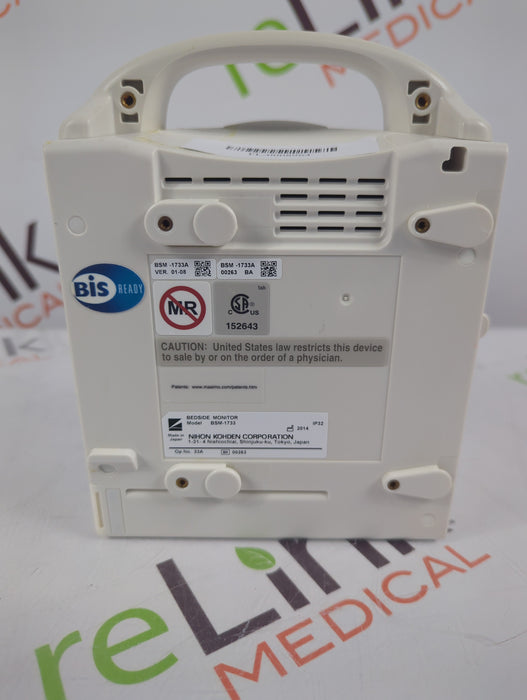 Nihon Kohden BSM-1733 Life Scope PT Transport Patient Monitor