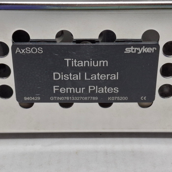 Stryker AxSOS Titanium Distal Lateral Femur Plates