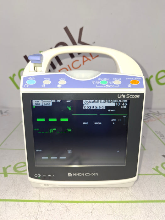 Nihon Kohden BSM-1733 Life Scope PT Transport Patient Monitor