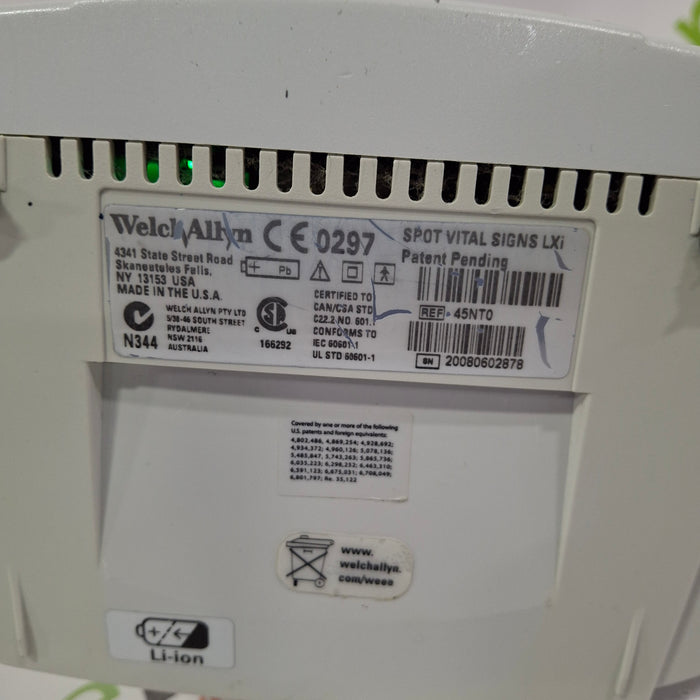 Welch Allyn Welch Allyn Spot LXi - NIBP, SureTemp Plus, Nellcor SpO2 Vital Signs Monitor Patient Monitors reLink Online