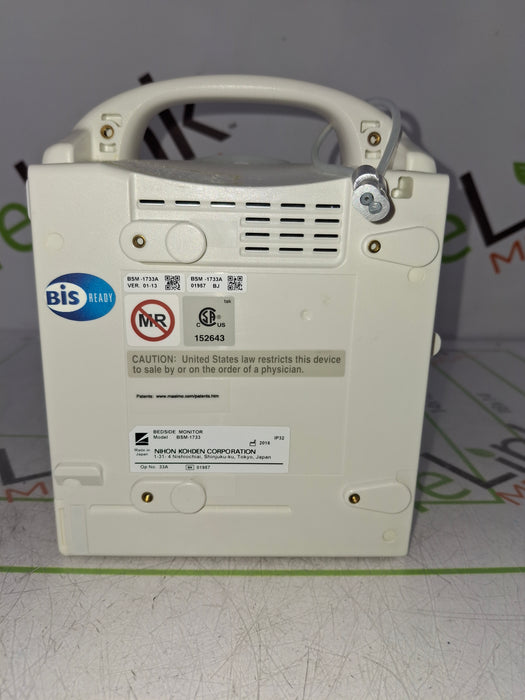 Nihon Kohden BSM-1733 Life Scope PT Transport Patient Monitor