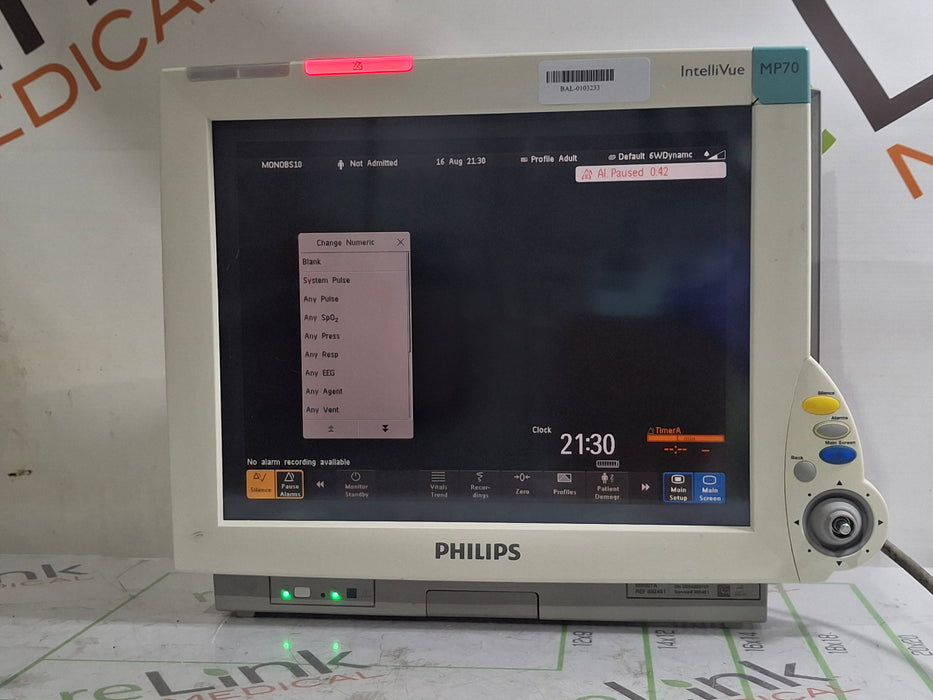 Philips IntelliVue MP70 Patient Monitor