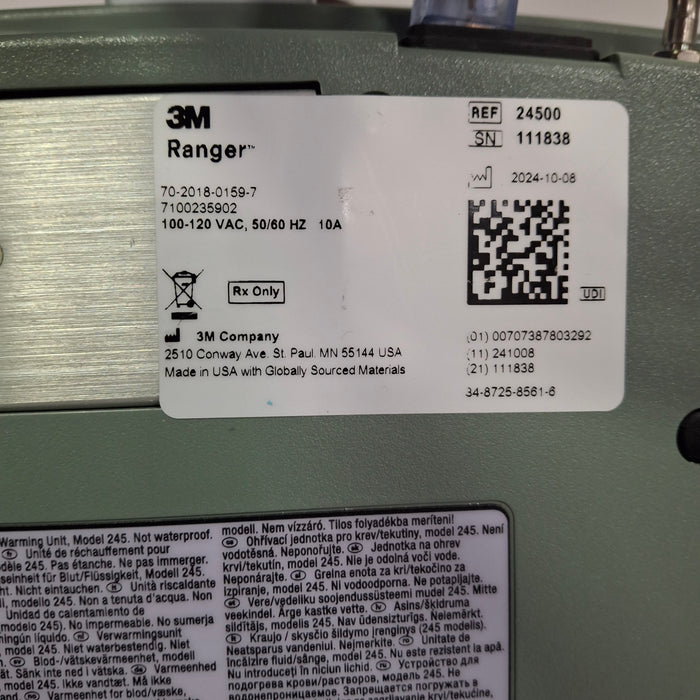 3M Ranger Model 245 Fluid Warming Unit
