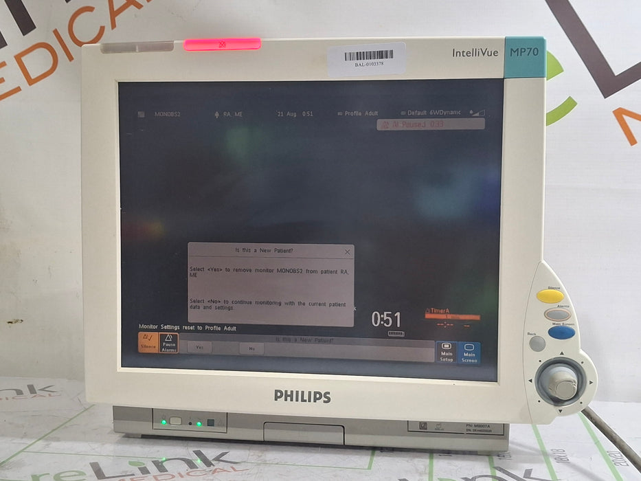 Philips IntelliVue MP70 Patient Monitor
