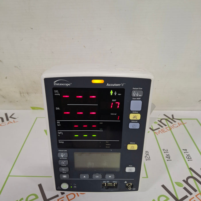 Mindray Mindray Datascope Accutorr V Vital Signs Monitor Patient Monitors reLink Online