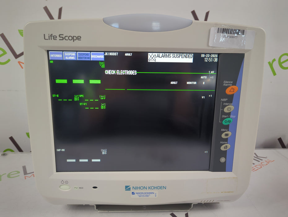 Nihon Kohden Life Scope BSM-3532 Bedside Monitor