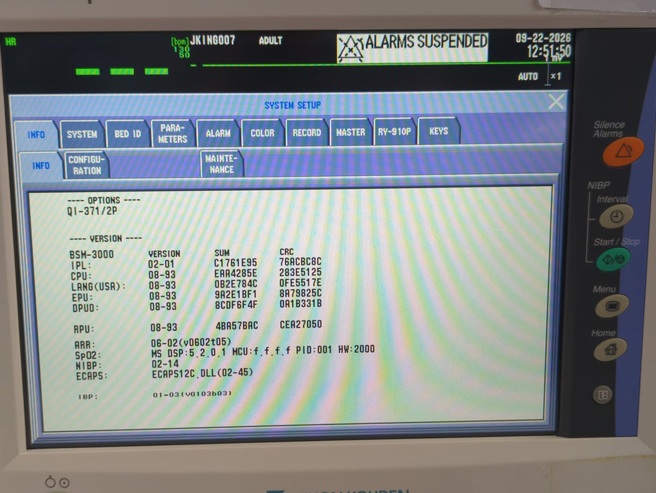 Nihon Kohden Life Scope BSM-3532 Bedside Monitor