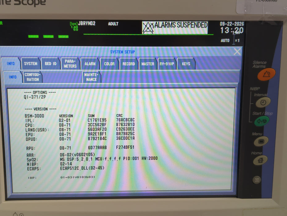 Nihon Kohden Life Scope BSM-3532 Bedside Monitor