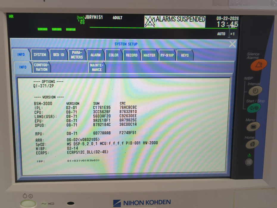 Nihon Kohden Life Scope BSM-3532 Bedside Monitor