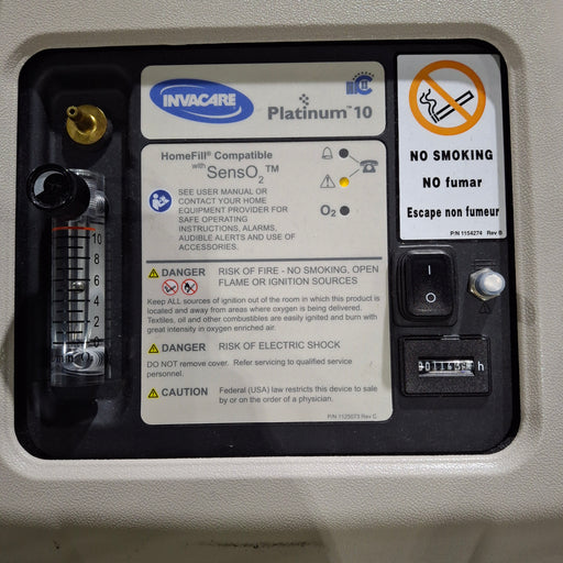 Invacare Corporation Invacare Corporation Platinum 10 O2 Concentrator Respiratory reLink Online