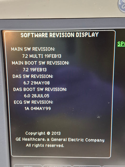 GE Healthcare Dash 4000 - Masimo SpO2 Patient Monitor