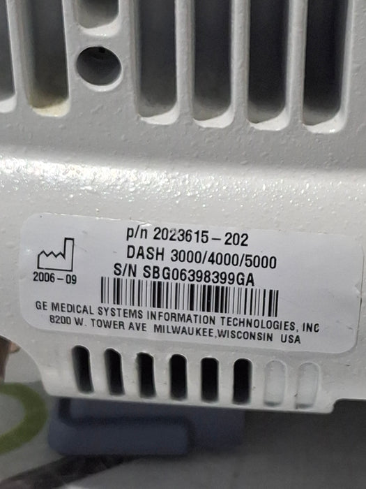 GE Healthcare Dash 4000 - Masimo SpO2 Patient Monitor