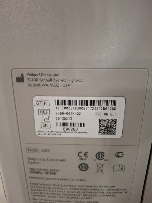 Philips IU22 Ultrasound