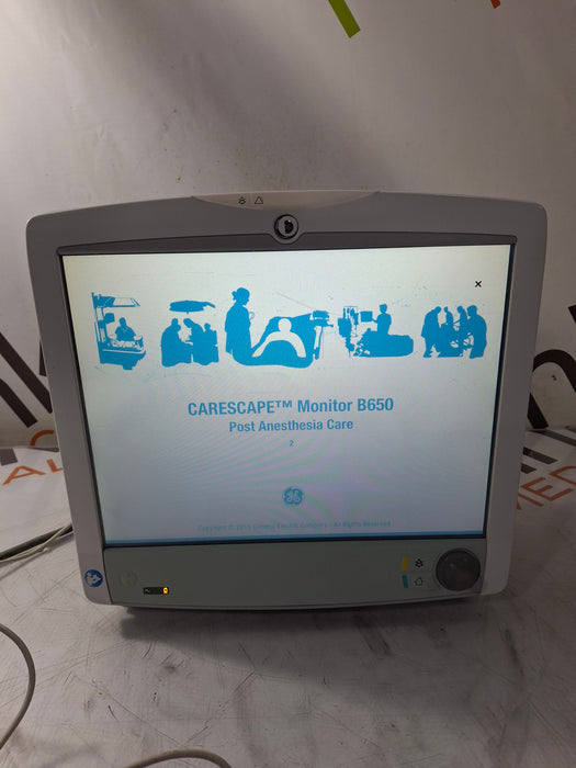 GE Healthcare Carescape B650 Post Anesthesia Care Patient Monitor