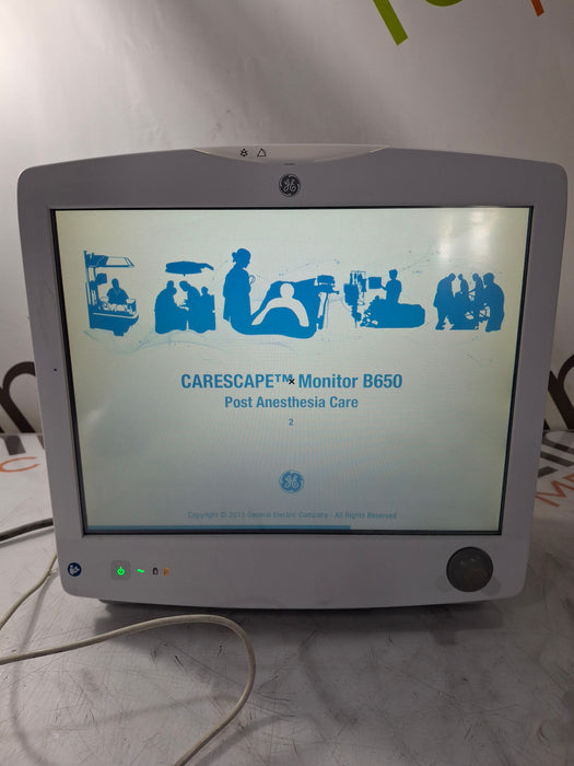 GE Healthcare GE Healthcare Carescape B650 Post Anesthesia Care Patient Monitor Patient Monitors reLink Online