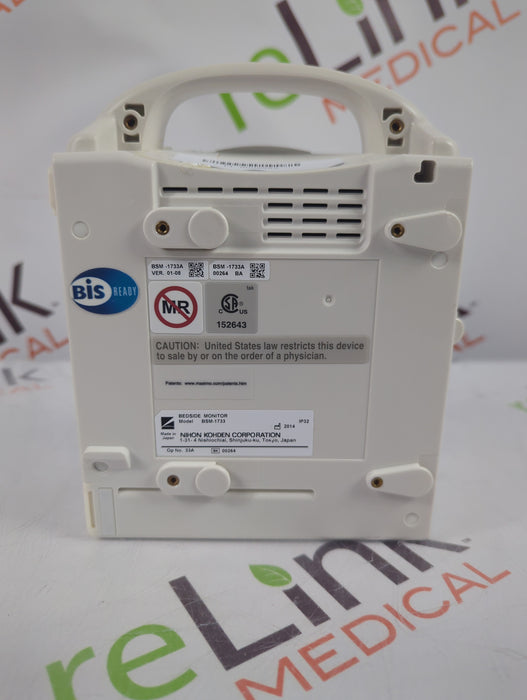 Nihon Kohden BSM-1733 Life Scope PT Transport Patient Monitor