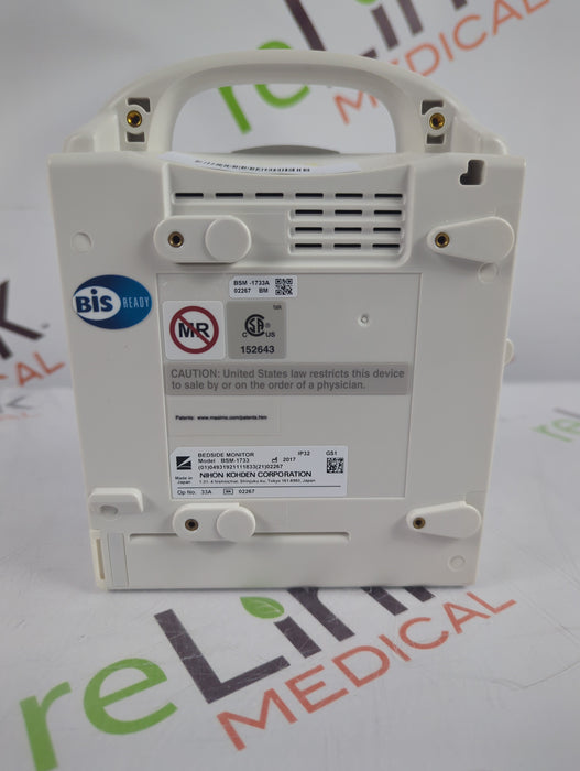 Nihon Kohden BSM-1733 Life Scope PT Transport Patient Monitor