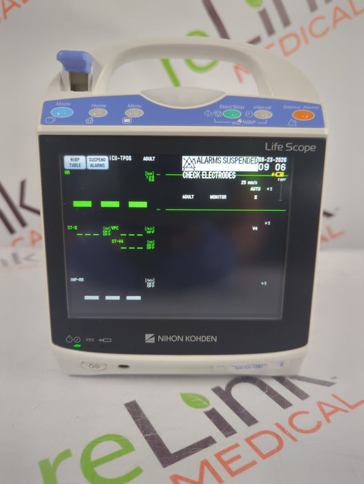 Nihon Kohden BSM-1733 Life Scope PT Transport Patient Monitor