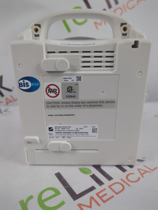 Nihon Kohden BSM-1733 Life Scope PT Transport Patient Monitor