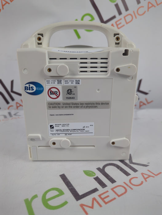 Nihon Kohden BSM-1733 Life Scope PT Transport Patient Monitor