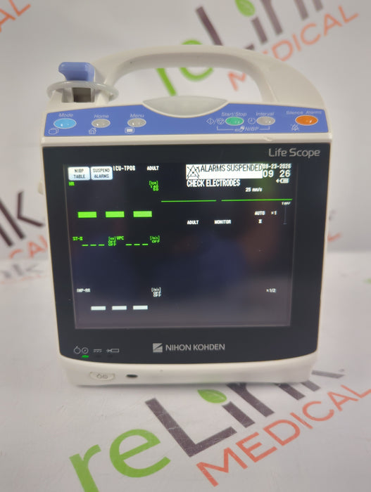 Nihon Kohden BSM-1733 Life Scope PT Transport Patient Monitor