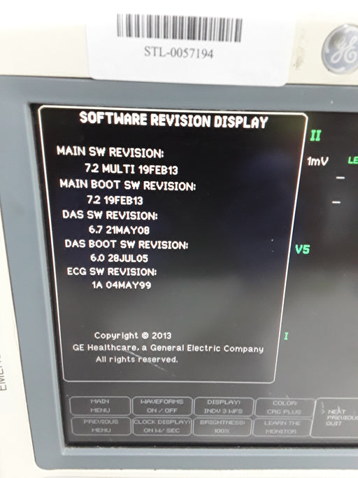 GE Healthcare GE Healthcare Dash 4000 - Masimo SpO2 Patient Monitor Patient Monitors reLink Online