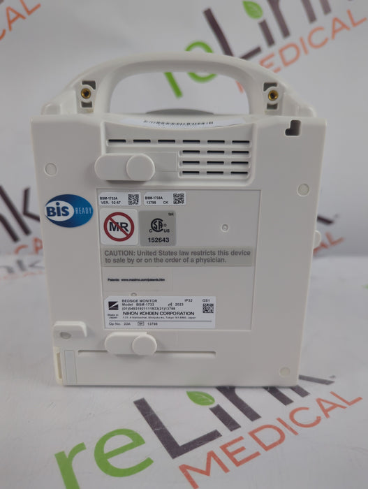 Nihon Kohden BSM-1733 Life Scope PT Transport Patient Monitor