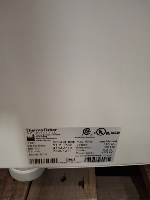 Thermo Scientific Sorvall ST16 Centrifuge