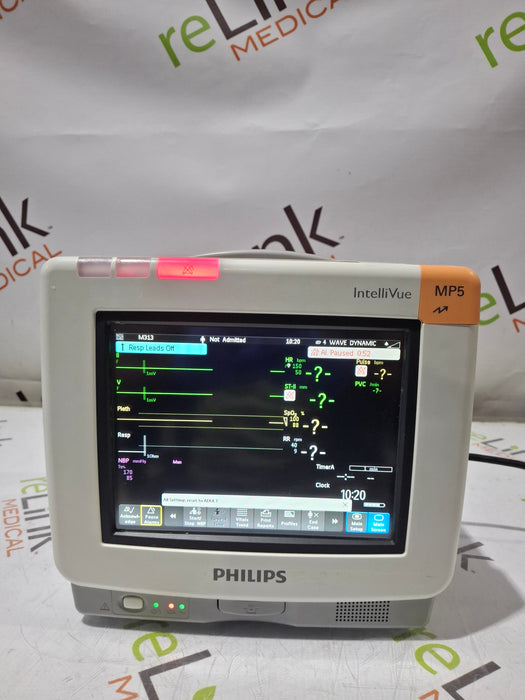 Philips Intellivue MP5 - ECG, Fast SpO2, NIBP, CO2 Patient Monitor