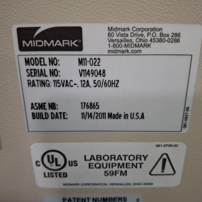 Midmark M11-022 UltraClave Autoclave Sterilizer