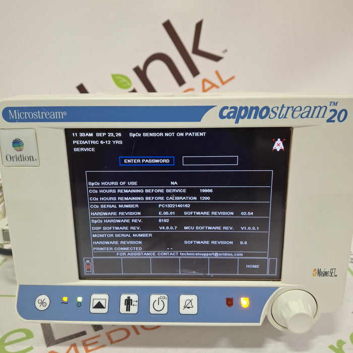 Oridion Capnostream 20 Capnography Monitor