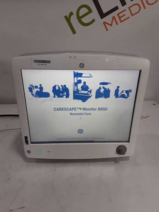 GE Healthcare Carescape B650 Neonatal Care Patient Monitor