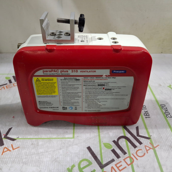Smiths Medical Pneupac ParaPAC Plus 310 Ventilator