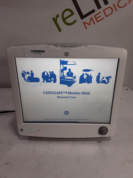 GE Healthcare Carescape B650 Neonatal Care Patient Monitor