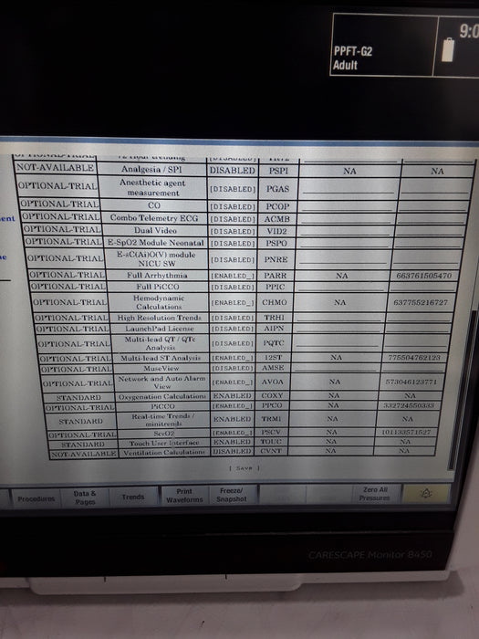 GE Healthcare Carescape B450 Post Anesthesia Care Patient Monitor