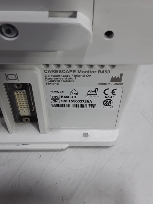 GE Healthcare Carescape B450 Post Anesthesia Care Patient Monitor