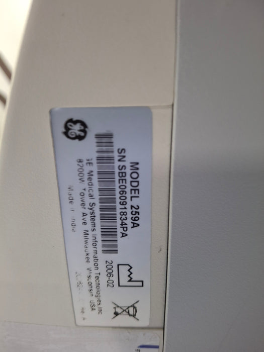 GE Healthcare Corometrics 250 Series Model 259 Fetal Monitor