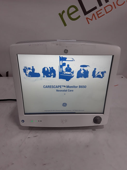 GE Healthcare Carescape B650 Neonatal Care Patient Monitor