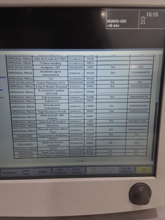 GE Healthcare Carescape B650 Neonatal Care Patient Monitor